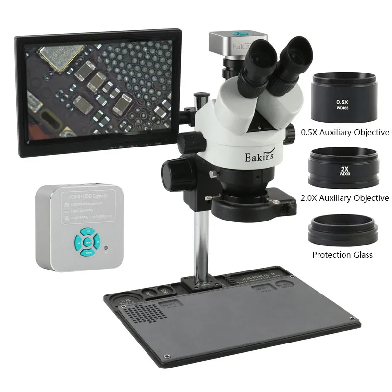 7X 45X Zoom Industrial Simul-f - Simul-Focal Industrial Microscope 4K Hdmi 评论和价格