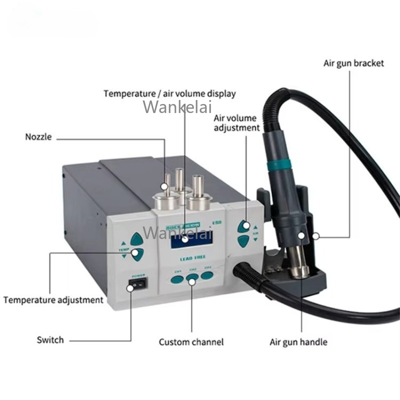 Original 1000W 220/110V QUICK  - Hot Air Rework Station 861Dw 评论和价格