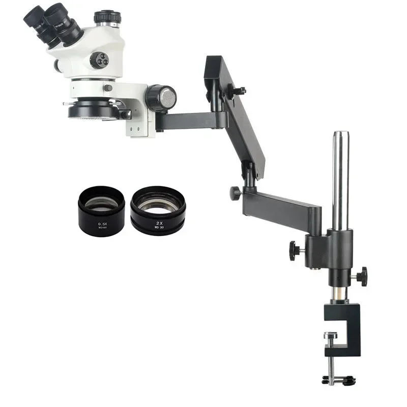 2026 New 3.5X-100X Flexible Ar - Articulating Arm Boom Stand Microscope 评论和价格
