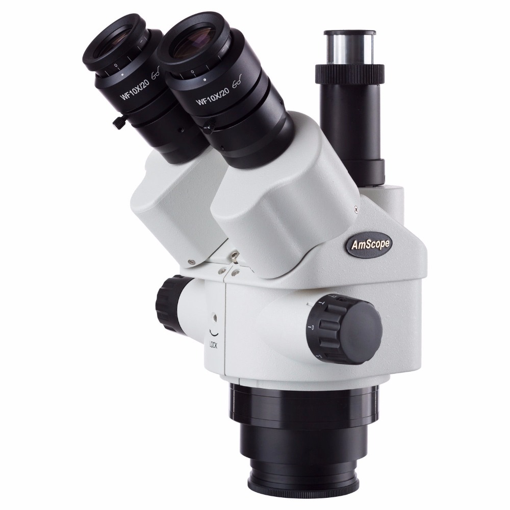 AmScope 7X-45X Simul-Focal Tri - Trinocular Stereo Microscope 7X-45X 评论和价格