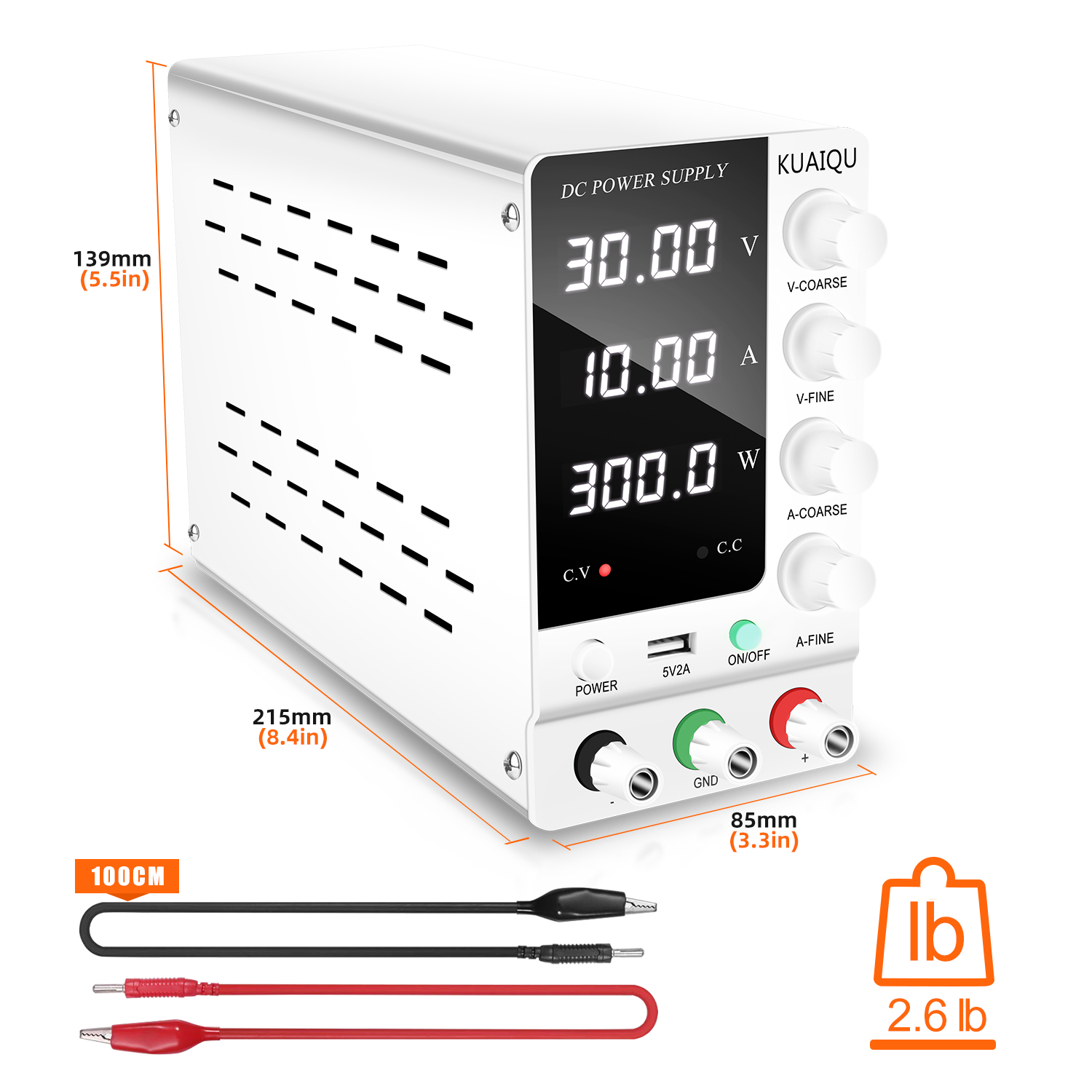KUAIQU Lab DC Power Supply 30V - High Precision Dc Power Supply 30V 10A 评论和价格